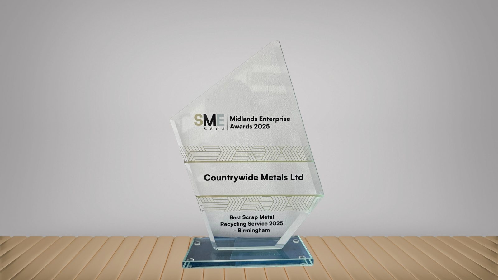 Countrywide Metals wins Best Scrap Metal Recycling Service 2025 – Birmingham at Midlands Enterprise Awards