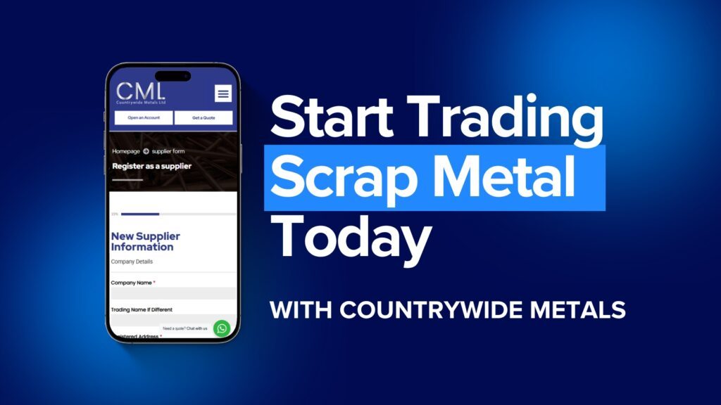 Scrap metal trade account registration for businesses in Birmingham and Solihull